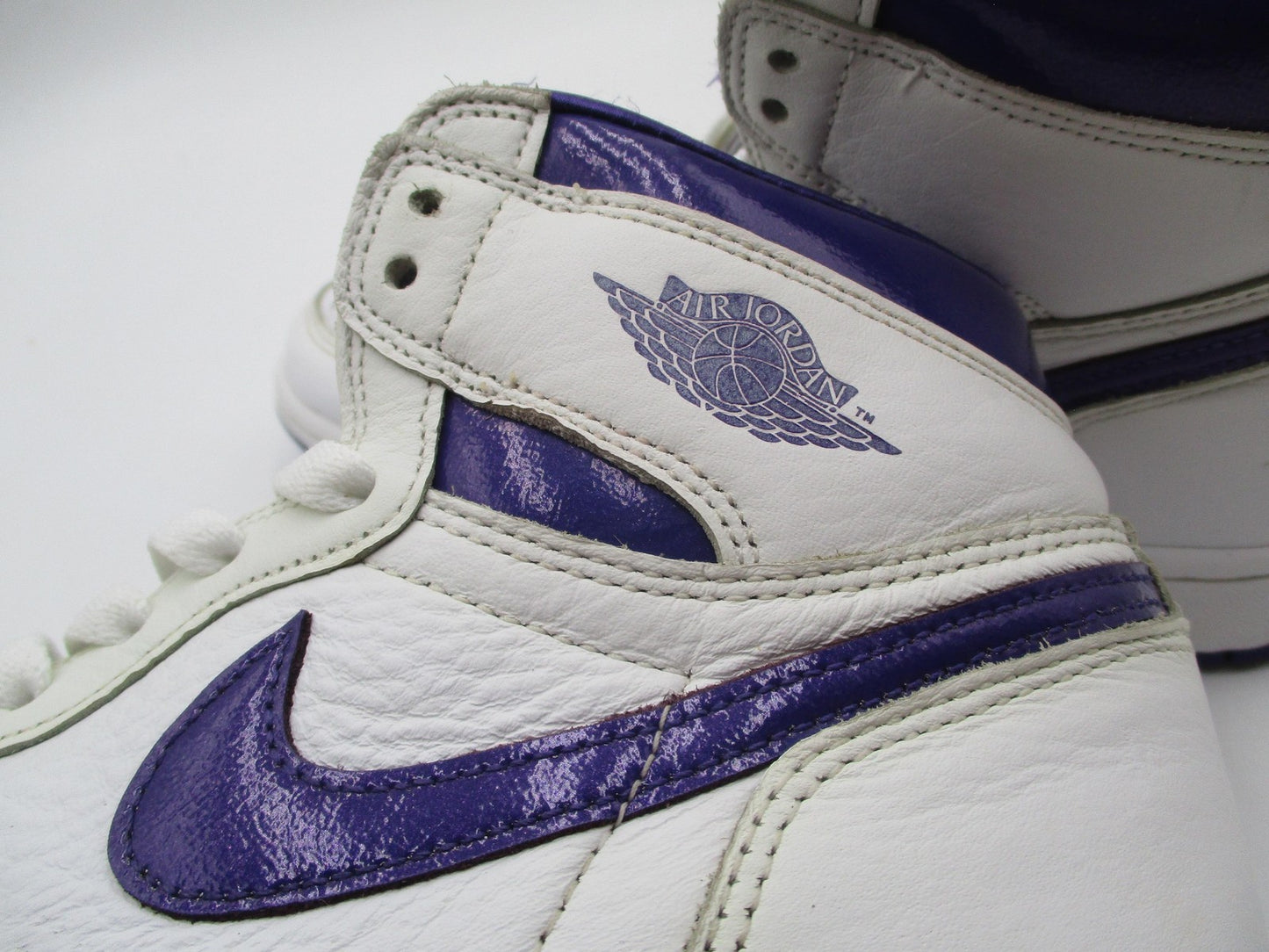 Nike Air Jordan 1 High OG Shoes Womens Size 7.5 White Court Purple CD0461-1517