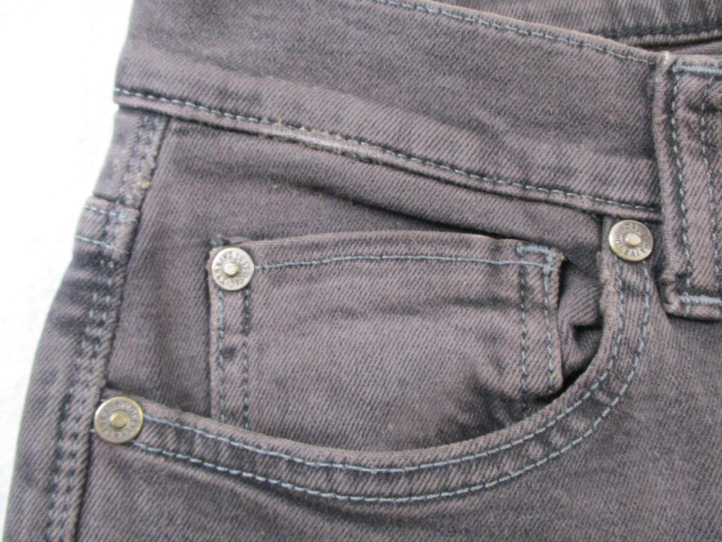 Fidelity Denim Jeans Mens 29x32 Gray Torino Slim Stretch Charcoal Wash
