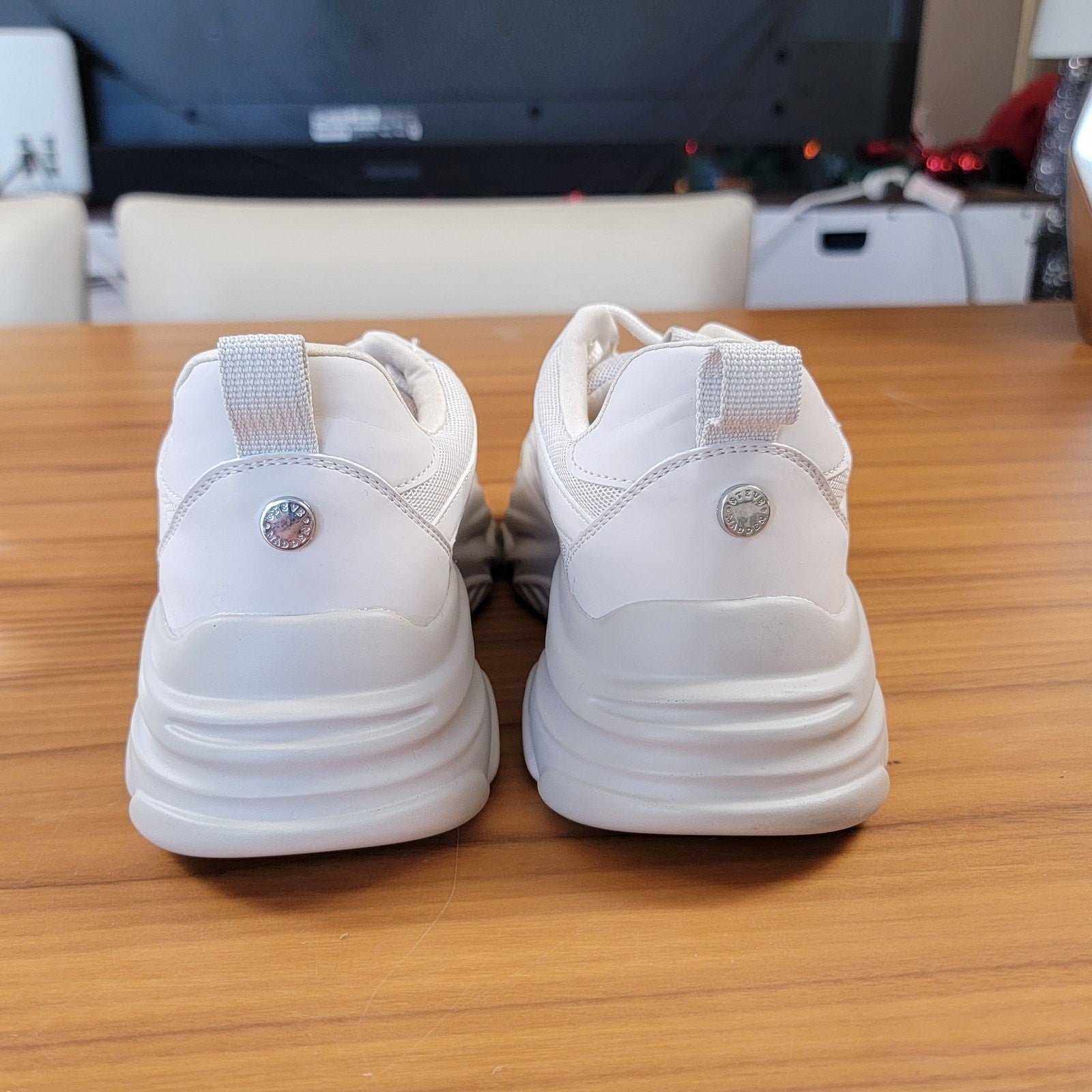 Steve Madden Acers Chunky Sneakers Off White Sz 8M