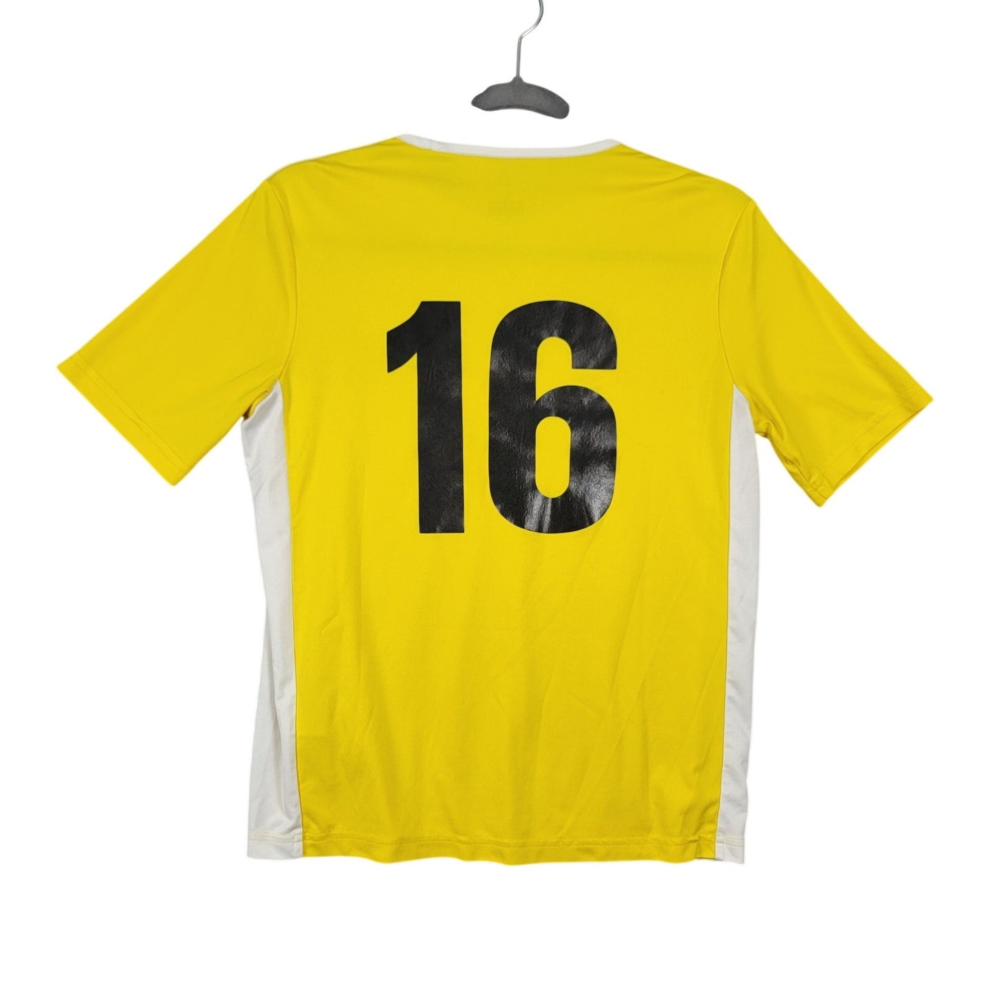 Adidas Climalite Burlingame Soccer Jersey #16 Yellow White 0201