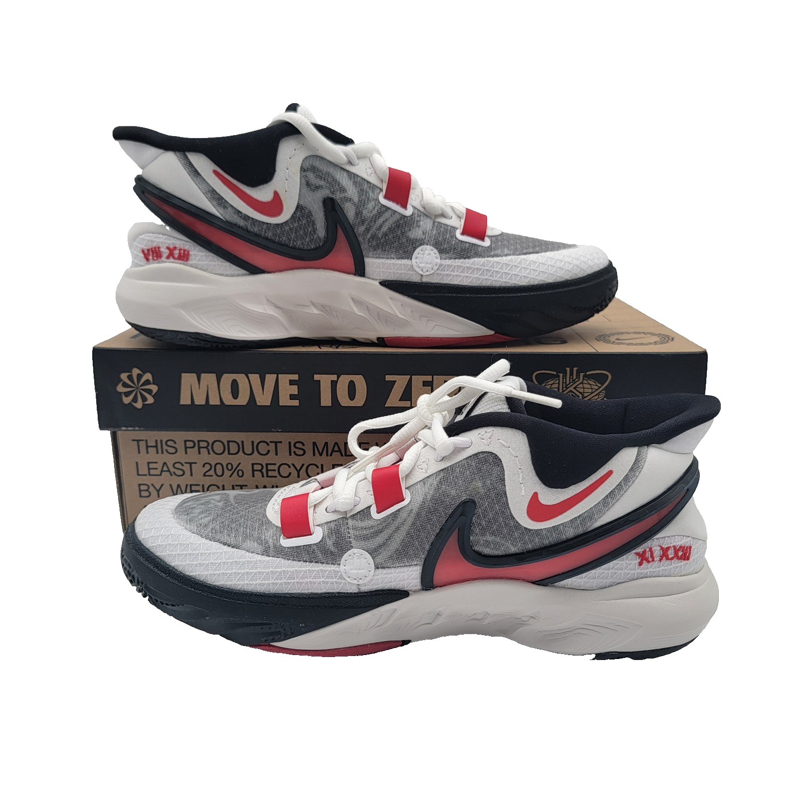 Size 6Y (GS)  Nike Kyrie 8 GO Low WhiteUniversity RedBlack DQ8076100 NIB1