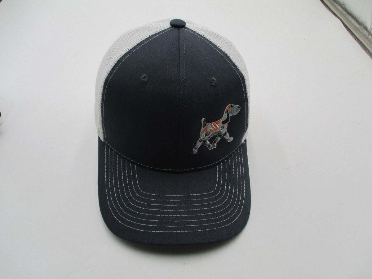 Cobra Hat Cap Snap Back Mens One Size Gray White Dog Graphic Trucker Mesh1
