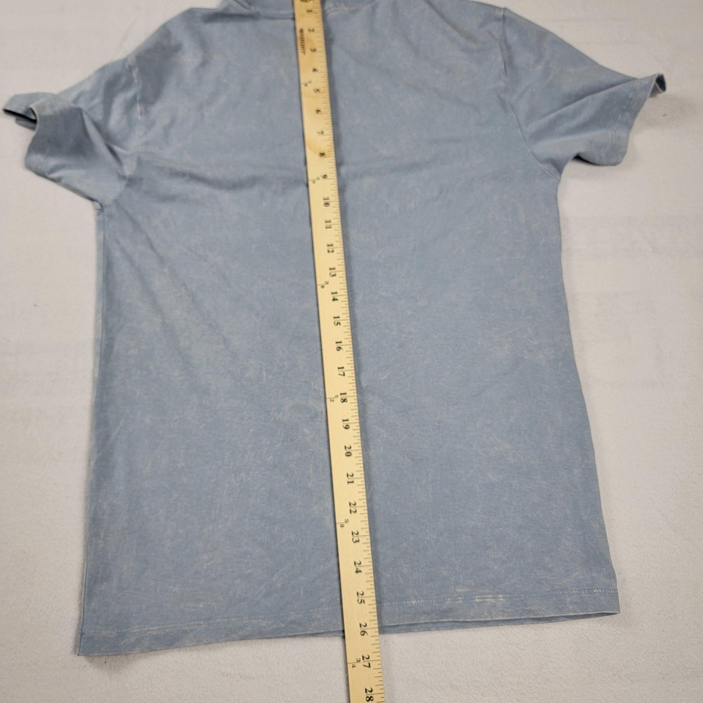 VRST Essential Pocket Shirt Mens Sm Muted Denim Breathable Custom Dyed Tee