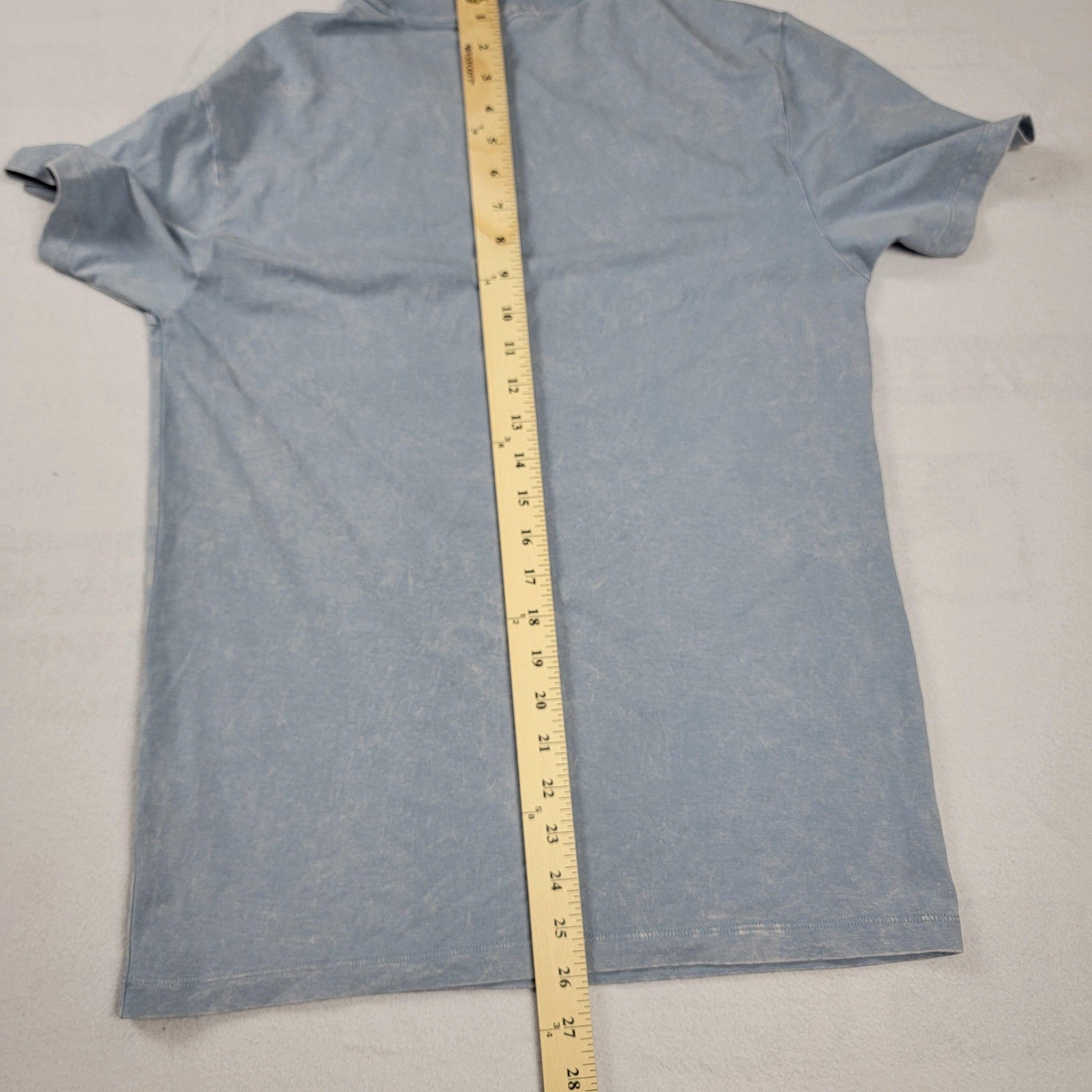 VRST Essential Pocket Shirt Mens Sm Muted Denim Breathable Custom Dyed Tee