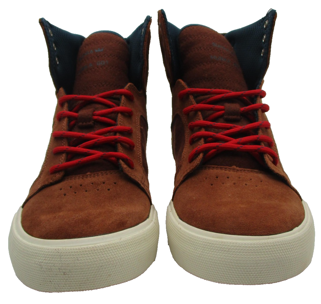 Supra Skytop Muska 001 Shoes Kids Size 5 Brown Suede High Top Skate Sneakers4