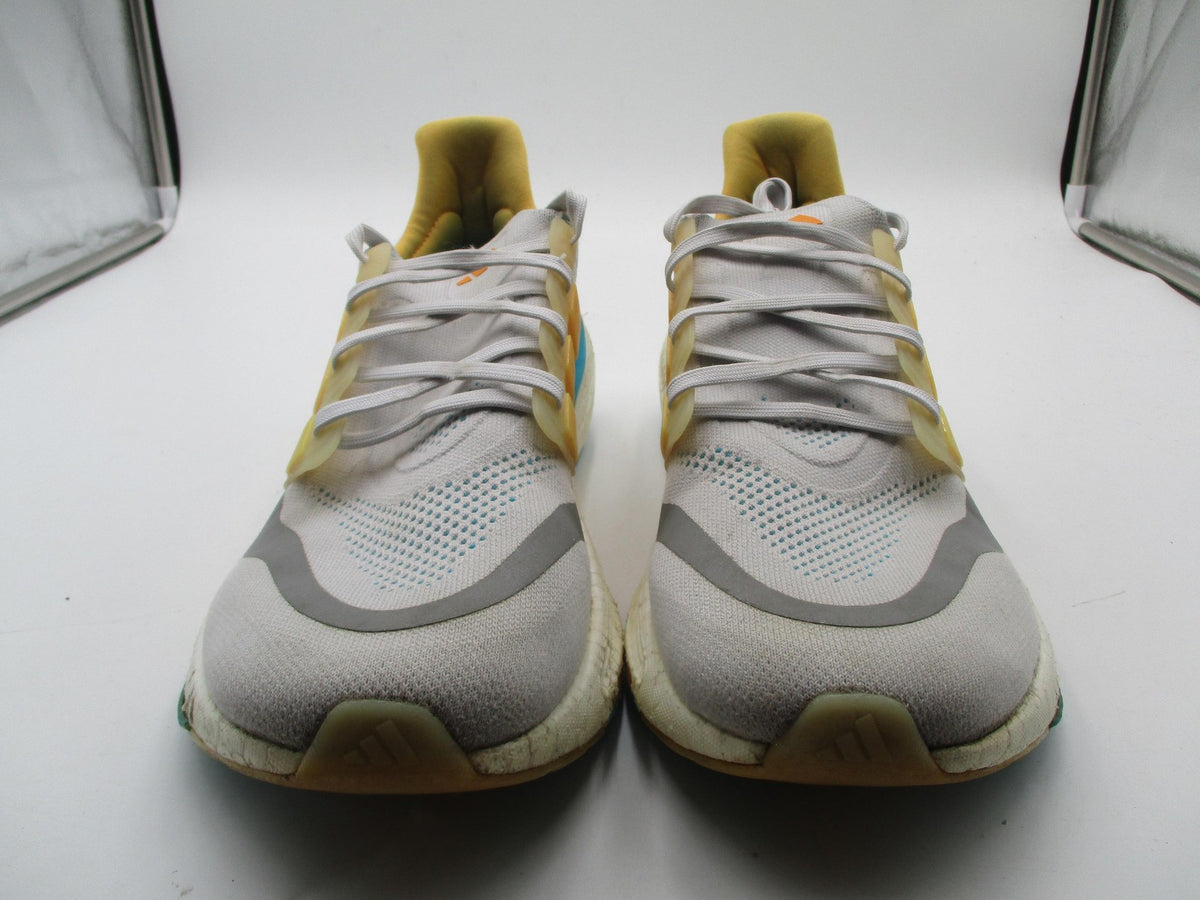 Adidas UltraBoost Light Shoes Mens Size 13 Gray Yellow Blue Running IE17581