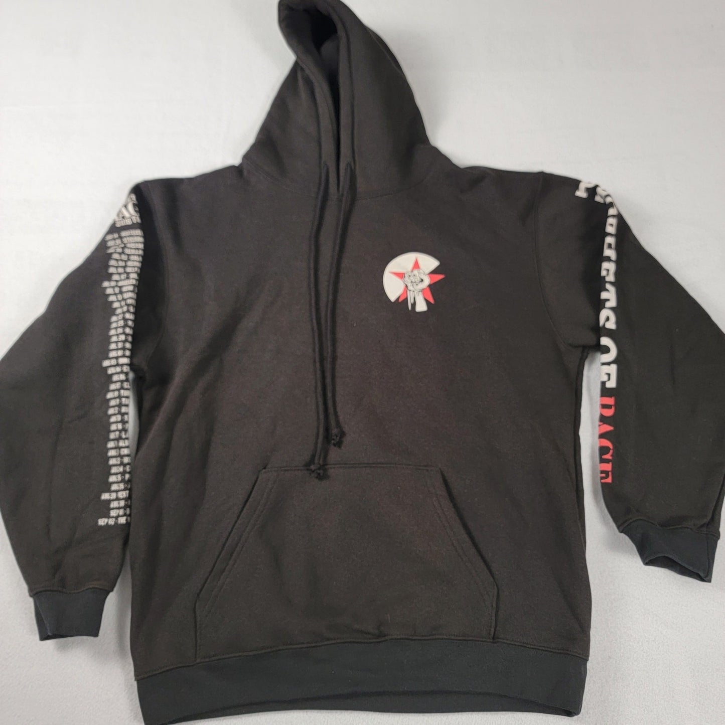 Prophets of Rage 2018 Tour Hoodie Black Mens Sz L