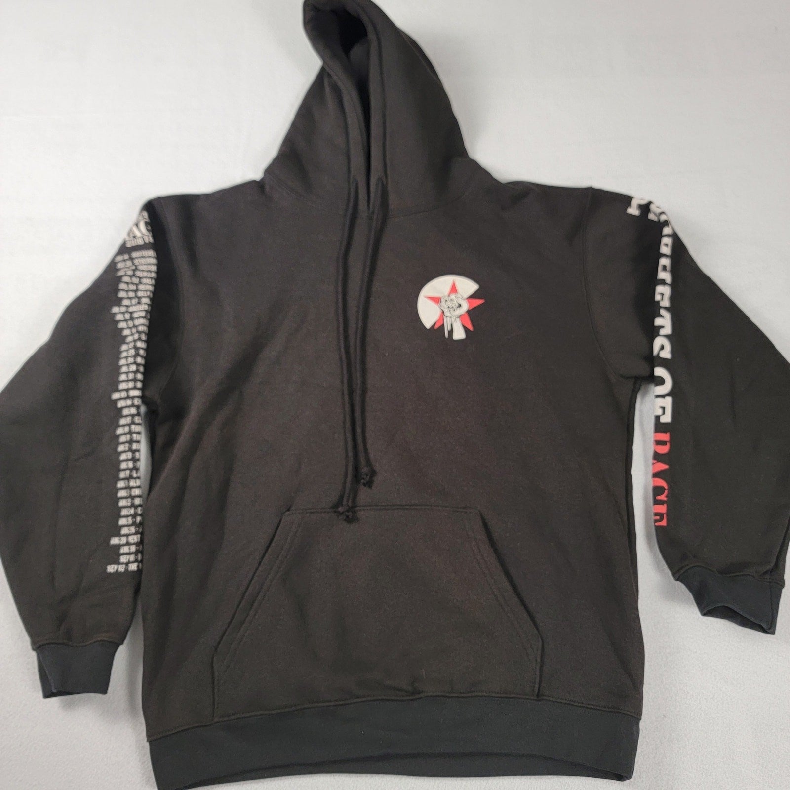 Prophets of Rage 2018 Tour Hoodie Black Mens Sz L