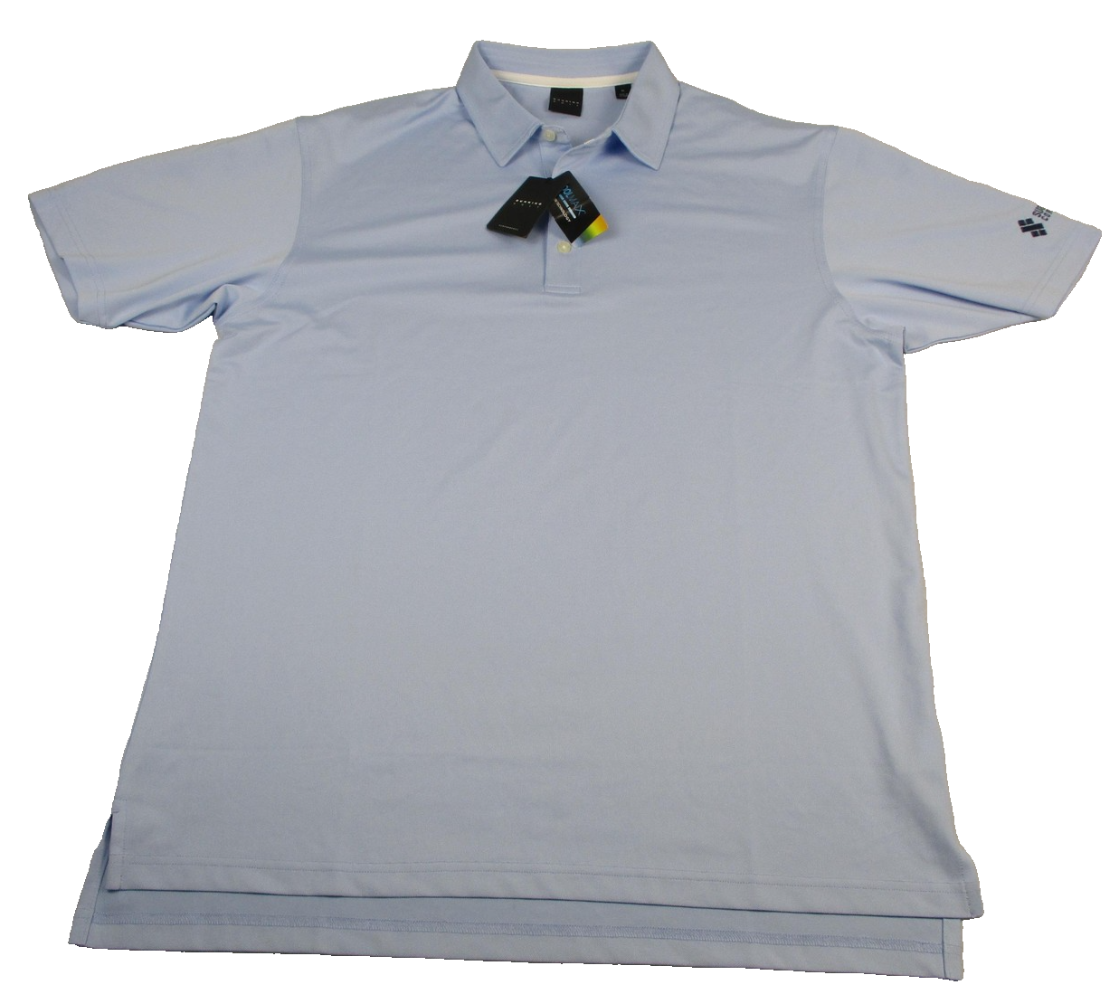 Dunning Golf Polo Shirt Mens XL Blue Coolmax Performance Sugar Foods New 13300