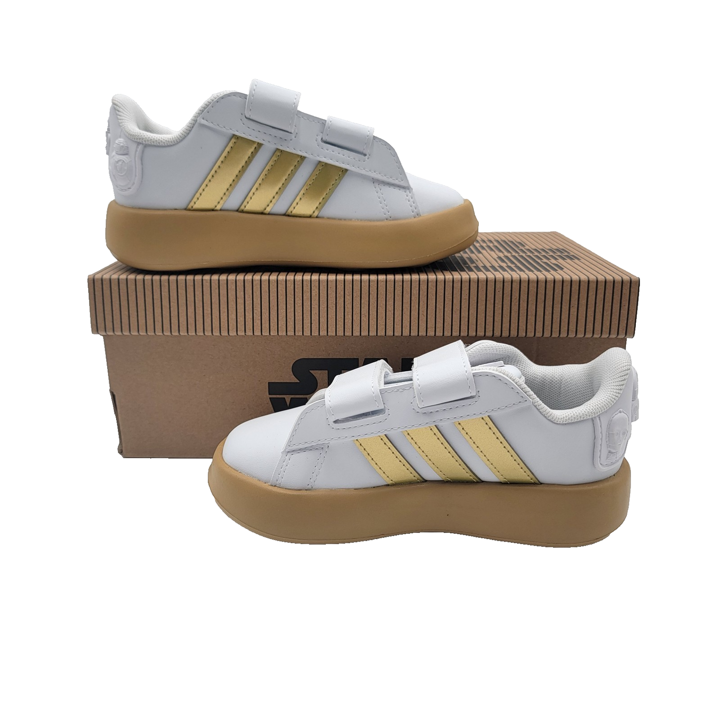 adidas Star Wars Grand Court 2.0 I C3PO Toddler Shoes IH1138 10K US White/Gold1