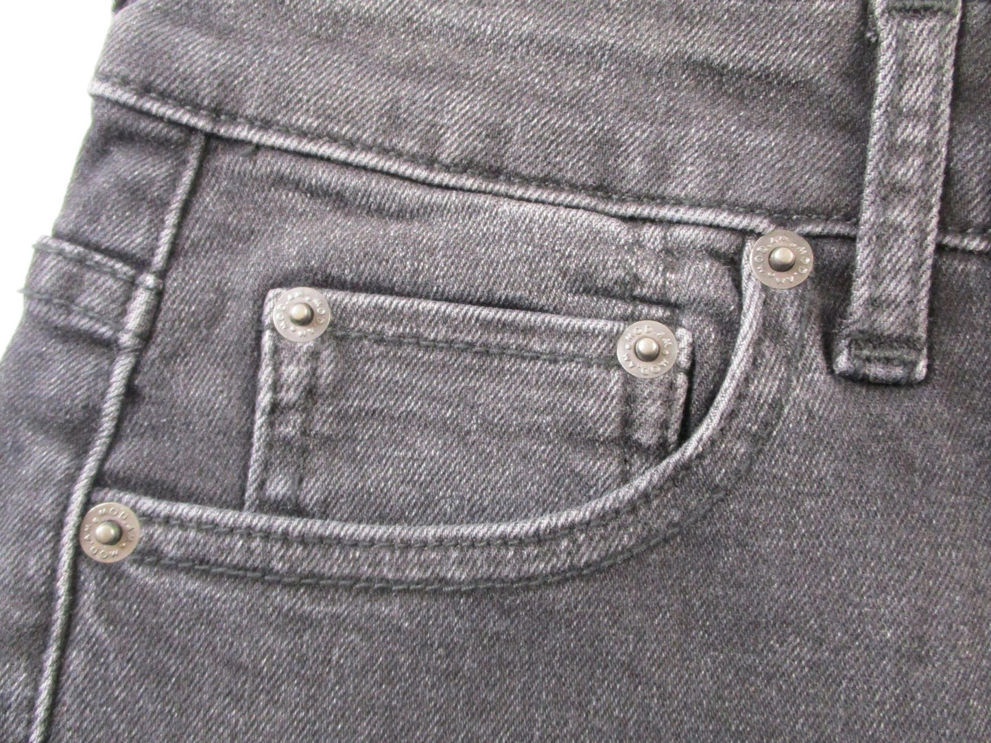 Modern American Montana Jeans Womens 26 Black Vintage Wash Straight Leg 14751