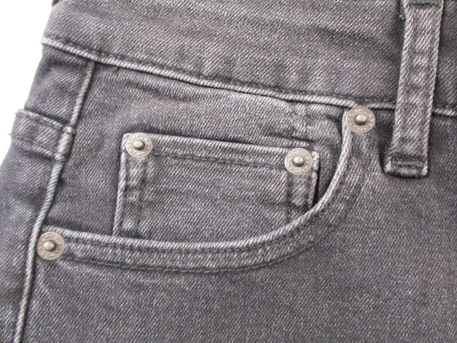 Modern American Montana Jeans Womens 26 Black Vintage Wash Straight Leg 14751
