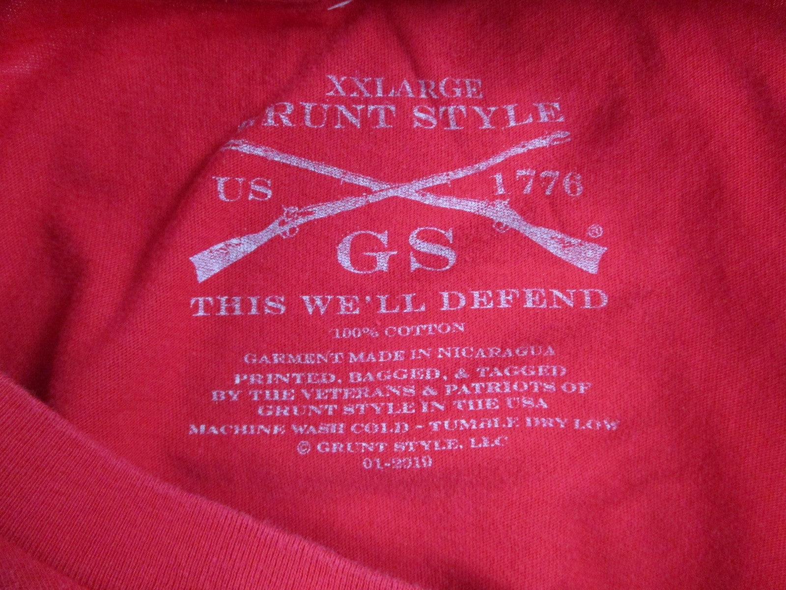 Grunt Style Shirt Mens 2XL Red Be Mine Heart Flag Ammo Graphic Tee Patriotic5