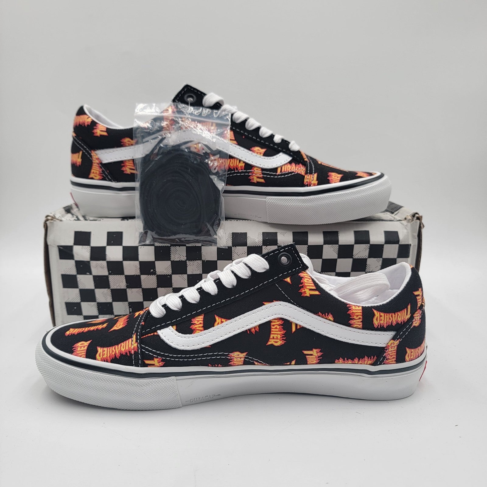 VANS x Thrasher Skate Old Skool, Black/Multi  VN0005W0BML  Size 10 Mens1