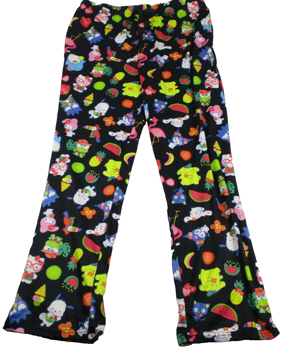 Sanrio Hello Kitty & Friends Sleep Pants Womens XL Multicolor Pajama Lounge 12540