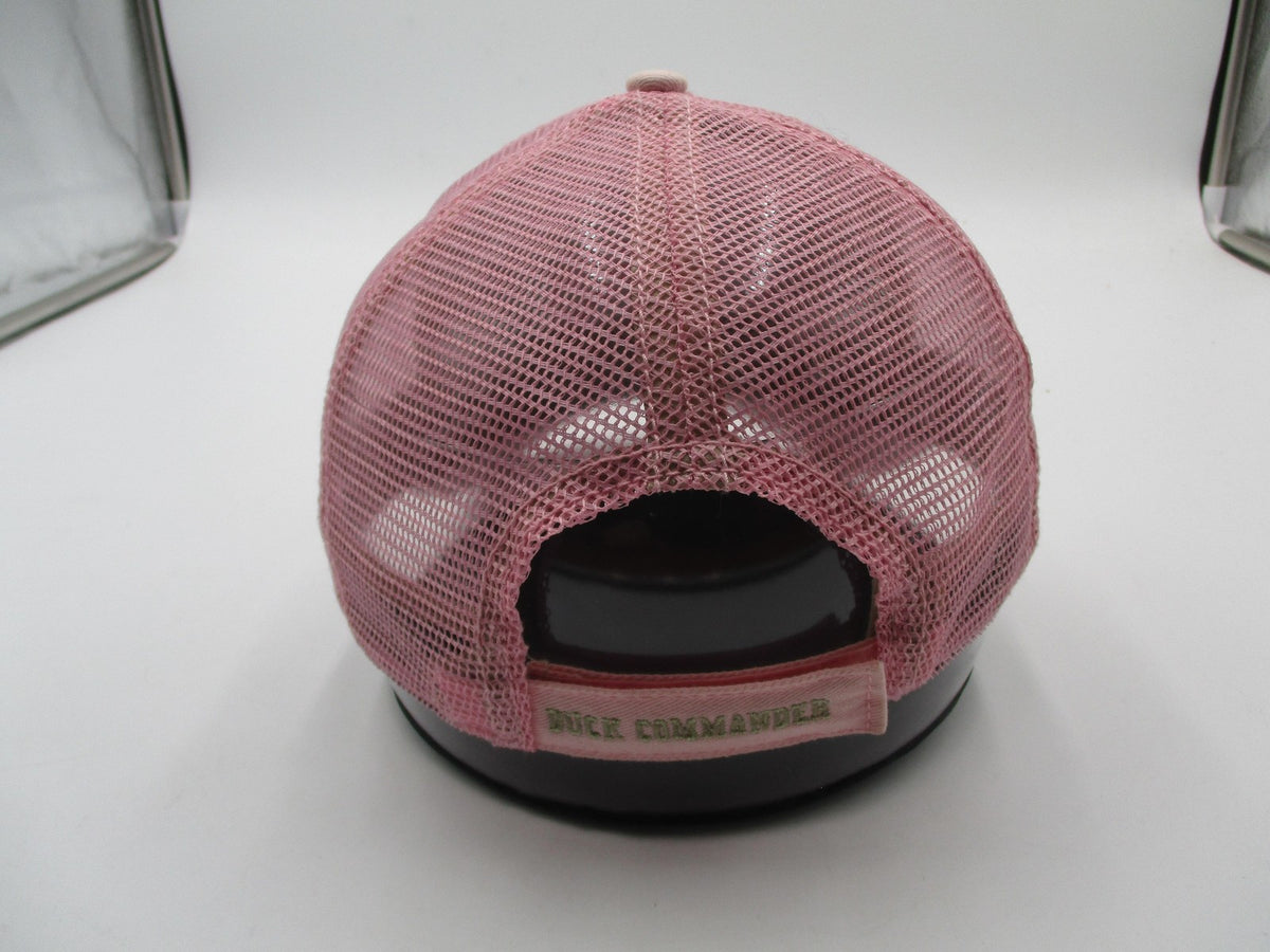 The Game Hat Cap Strap Back Womens One Size Pink Camo Duck Commander Trucker5