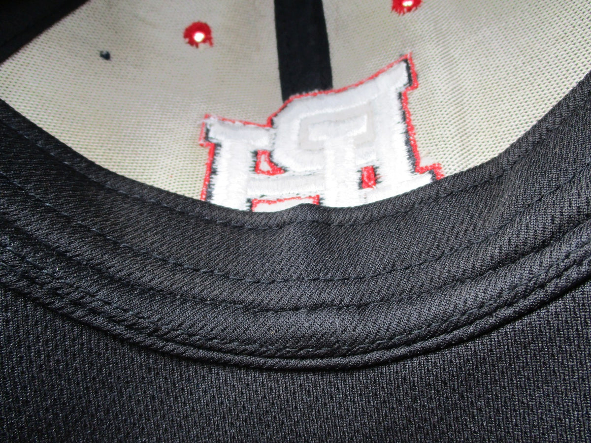 Big Reds PH Hat Cap Strap Back One Size Black Red Mesh Logo OC Sports Mens12