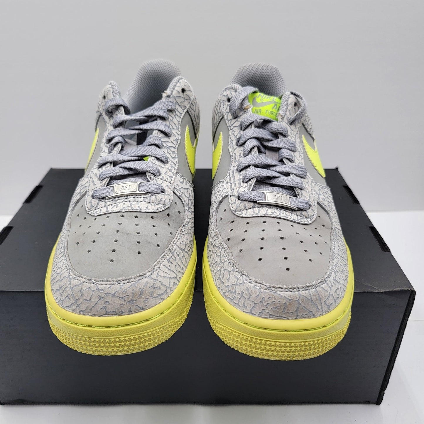 Nike Air Force 1 Low 'Elephant Volt' Mens Sz 9.5 488298 041