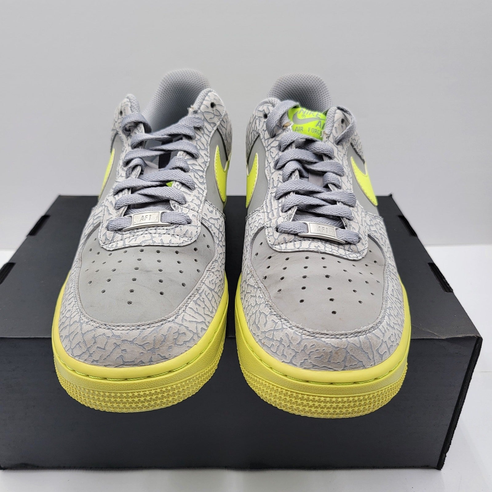 Nike Air Force 1 Low 'Elephant Volt' Mens Sz 9.5 488298 041