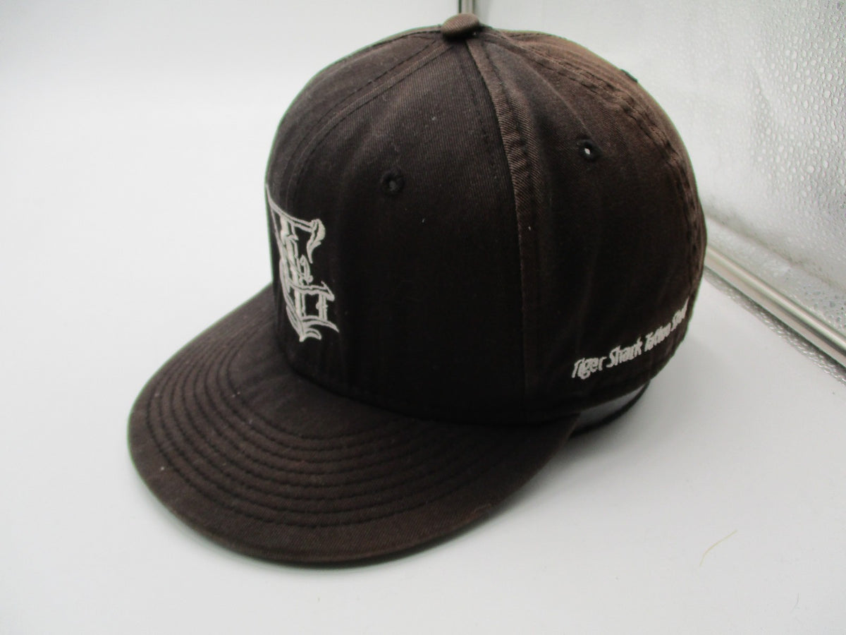 New Era Hat Cap Snap Back Mens One Size Brown Tiger Shark Tattoo Studio 9FIFTY4