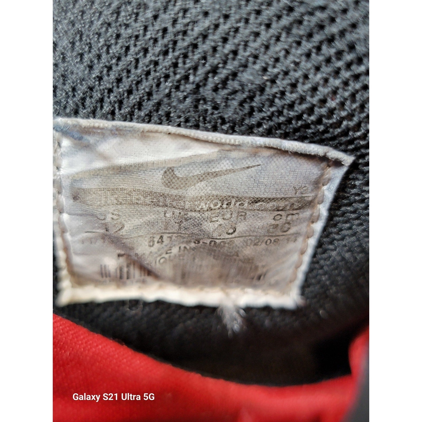 Nike Sonic Flight Black University Red Size 12 6413330026