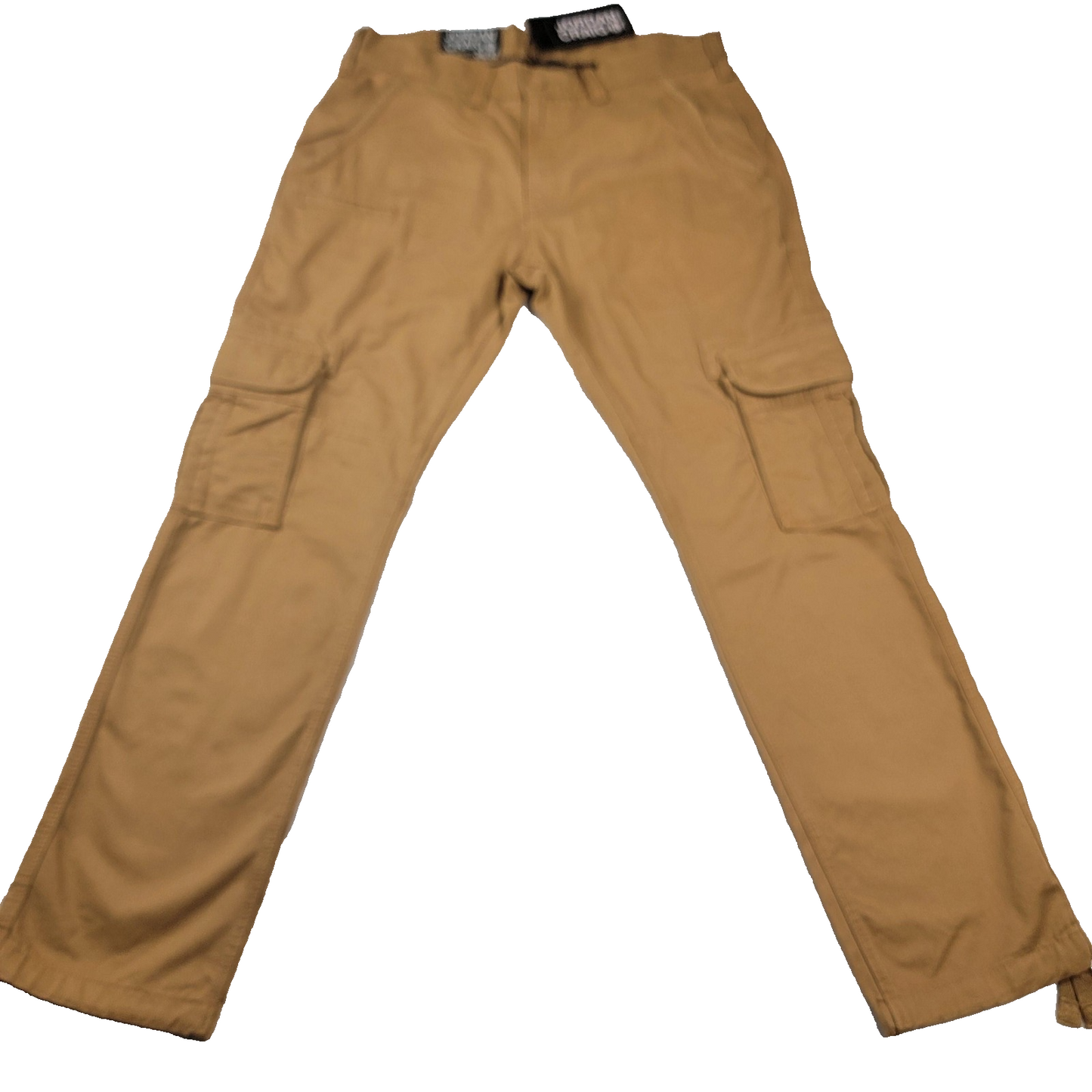 Jordan Craig Cargo Pants Mens 34x32 Khaki Tan Utility Pockets Drawcord Hem