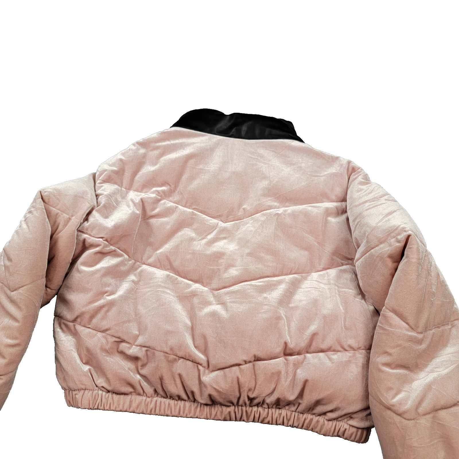 Celebrity Pink XL Pink Velvet Faux Leather Puffer Jacket Women’s