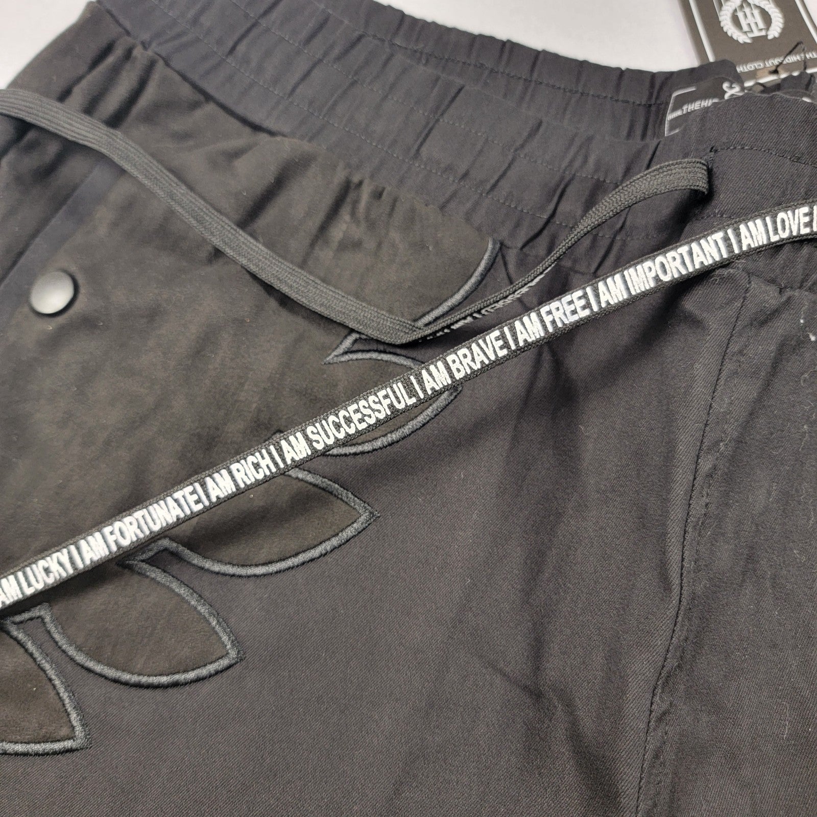 The Hideout Clothing THC “Blossoming” Cargo Pants 2XL Black Limited Edition 8214