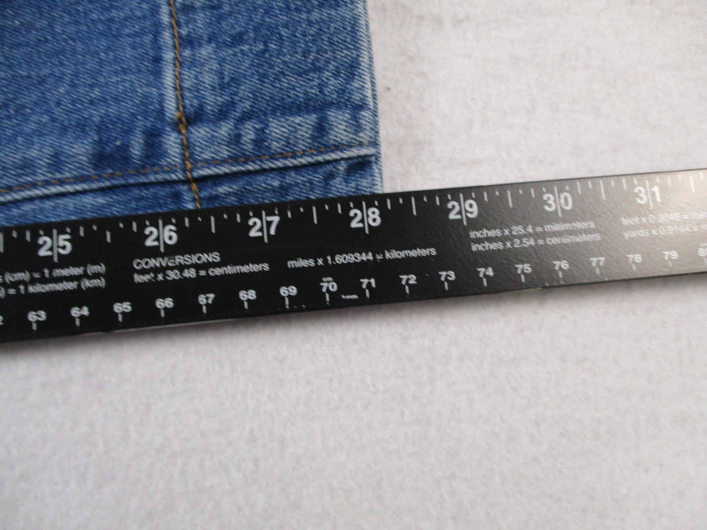 Madewell Jeans Womens 24 Blue High Rise Straight Button Fly Stretch Denim 145714