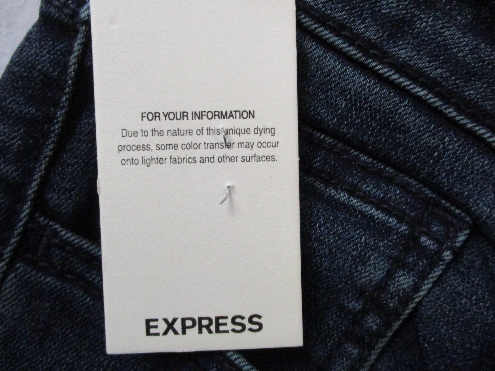 Express Jeans Mens 30x30 Blue Indigo Slim Fit Denim Stretch Pants 14563