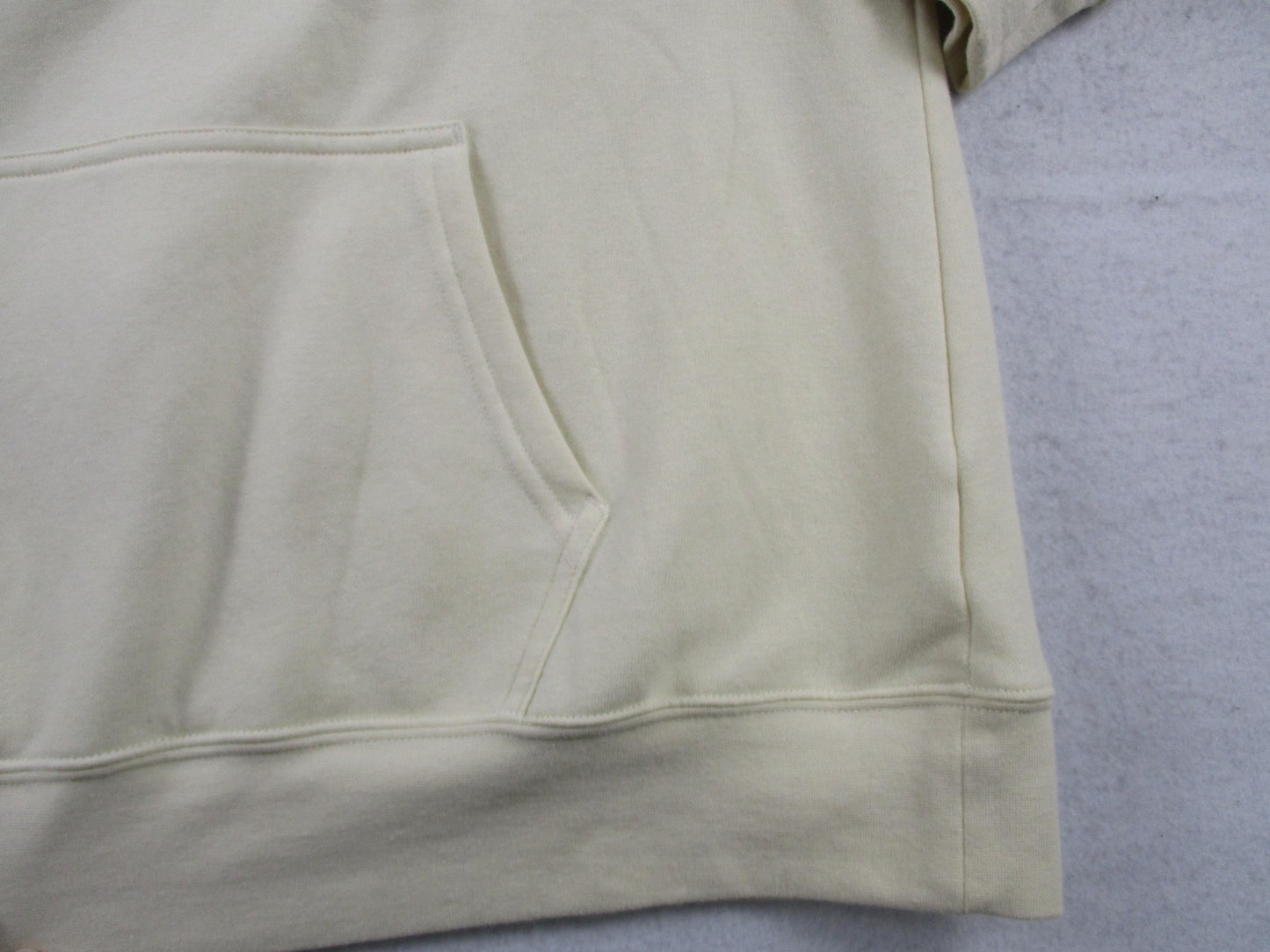 The North Face Hoodie Womens XL White Gold Logo Graphic Pullover Fleece 16644