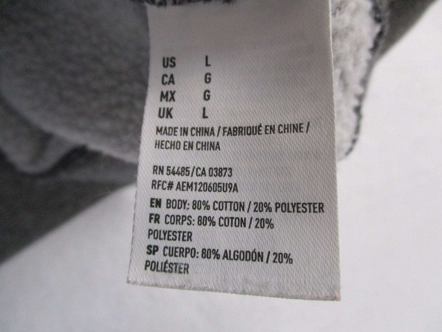 American Eagle Outfitters Hoodie Mens Large Gray Fleece Sweatshirt Eagle Graphic6