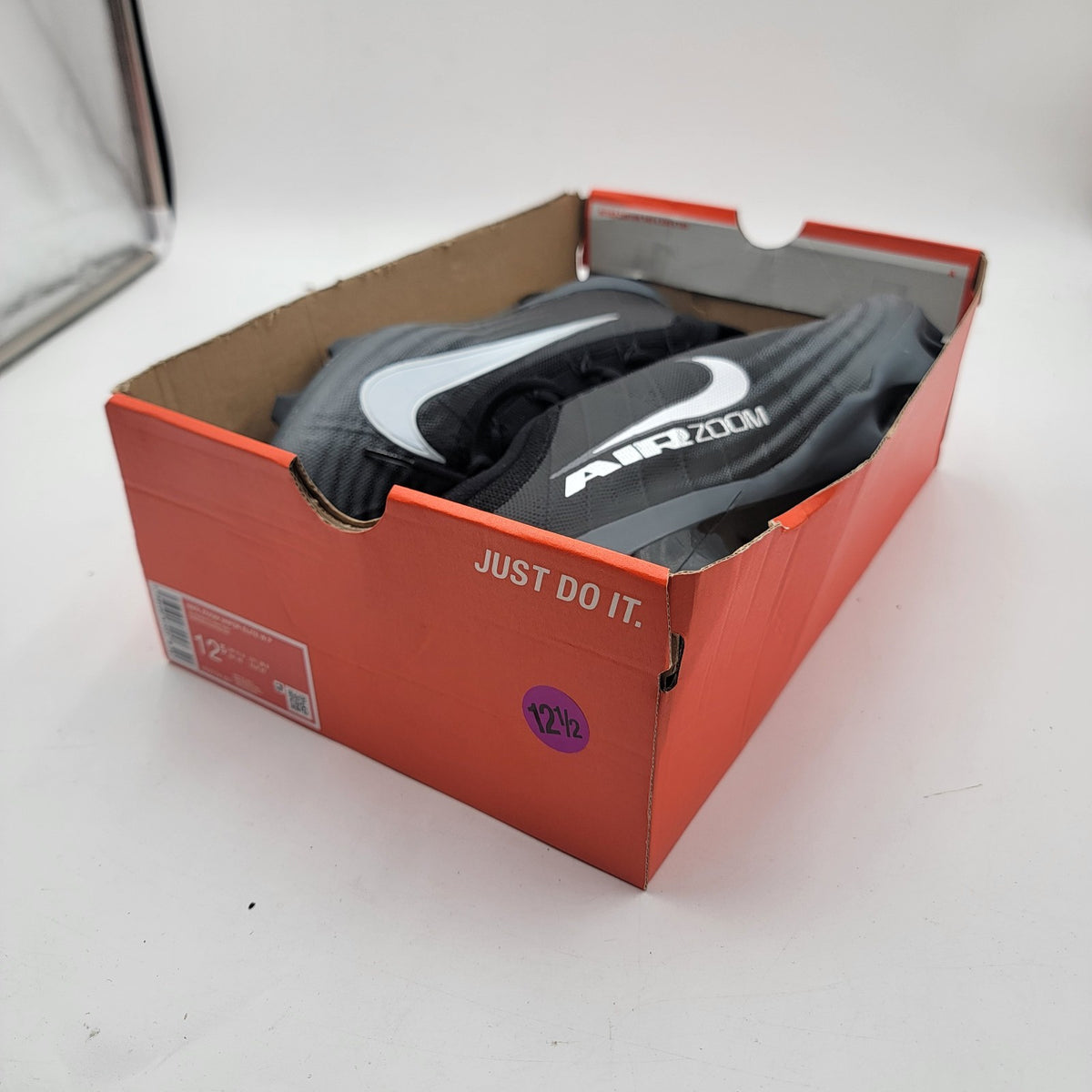 Nike Zoom Vapor Elite Football Cleats Black/White/Gray 12.5 Wide NIB HV2724-00116