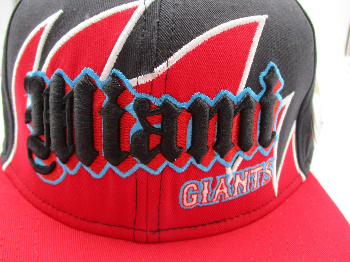 Miami Giants Hat Cap Fitted Mens 7 3/4 Black Red Negro Leagues Baseball TISA HGC5