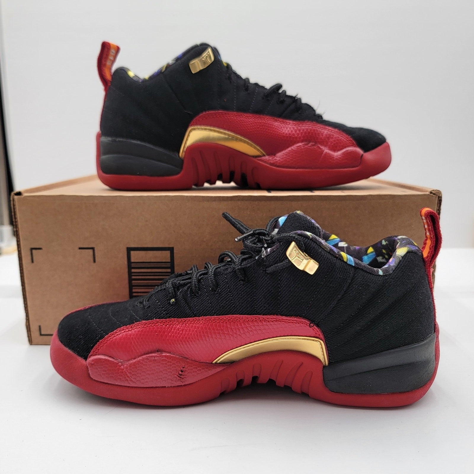 Air Jordan 12 Low SE GS 'Super Bowl' Sz 6Y/7.5W DH9695001