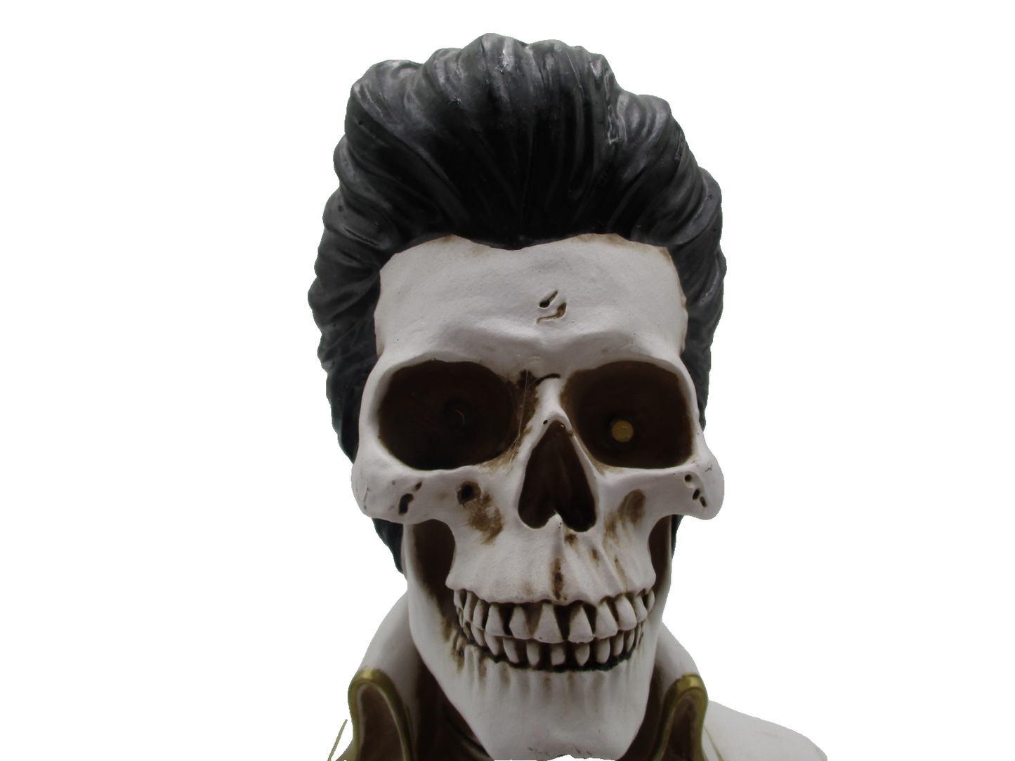 Elvis Skull BUST Light Up LED Eyes Halloween Statue New4