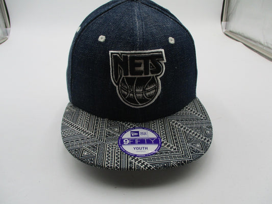 New Jersey Nets Hat Cap Snap Back One Size Blue NBA Basketball Boys New Era0
