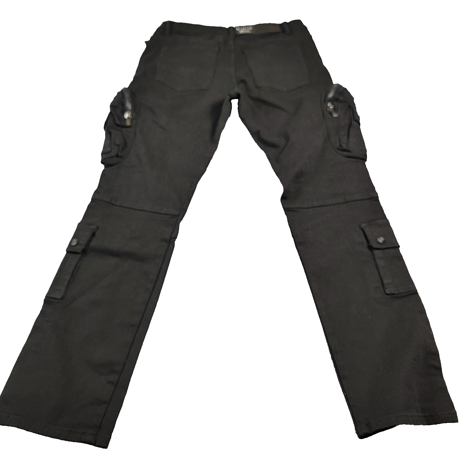 Decibel Cargo Pants Mens 34x34 Black Streetwear Multi Pocket Utility New Tag 9181