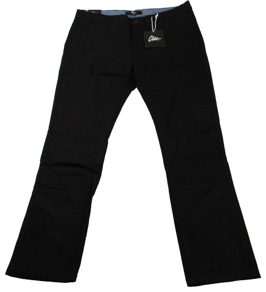 Clsc Pants Mens 38x32 Black Chino Stretch Straight Leg Twill Casual 14540