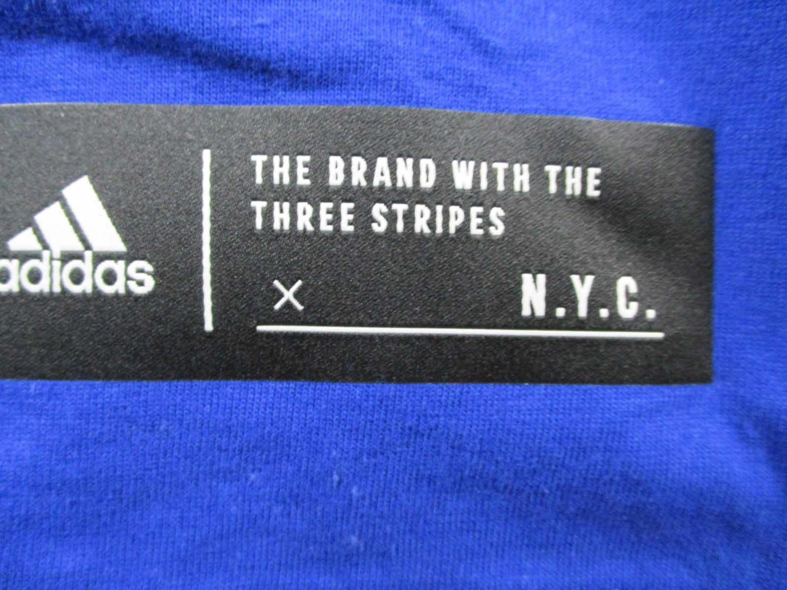Adidas Shirt Mens Lg Royal Blue NYC Next Wave Basketball Subway Graphic Tee 13682
