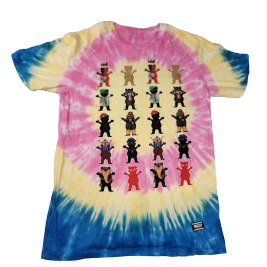 2 Pack Grizzly Grip Tape Tie Dye Tees Sz XL