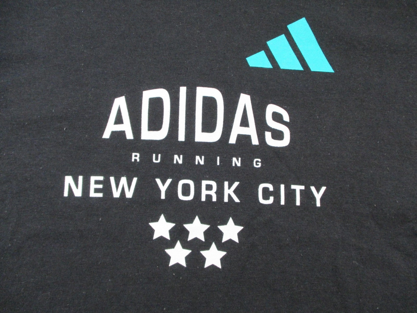 Adidas Running Shirt Womens M Black New York City Graphic Tee 136413651
