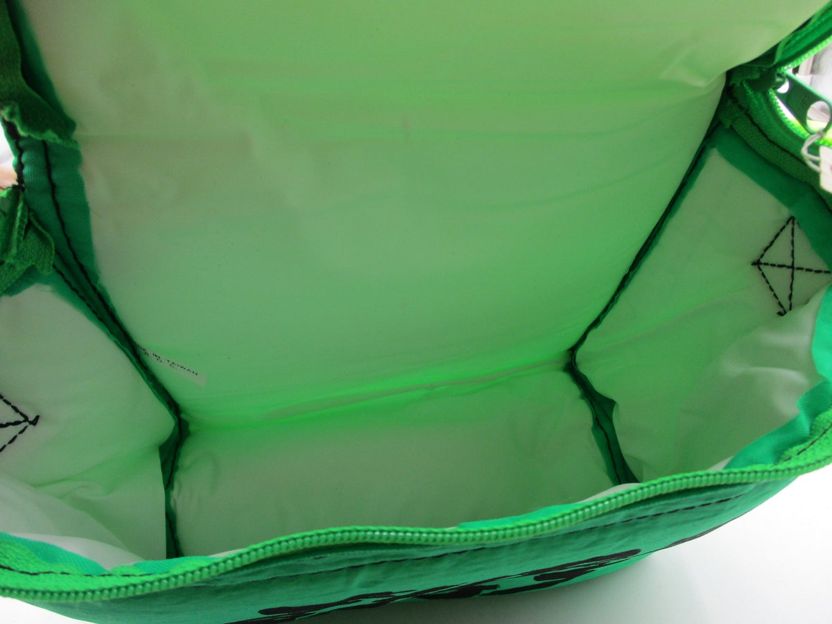 Surf Rags Green Toiletry Bag Neon Strap Travel Makeup Shaving Case Unisex Zip3