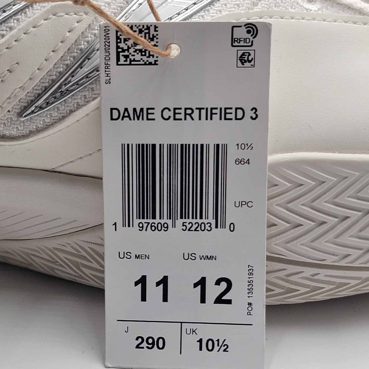 adidas Men's Dame Certified 3 Low Basketball Shoes 11 White IH8468 New with Box5