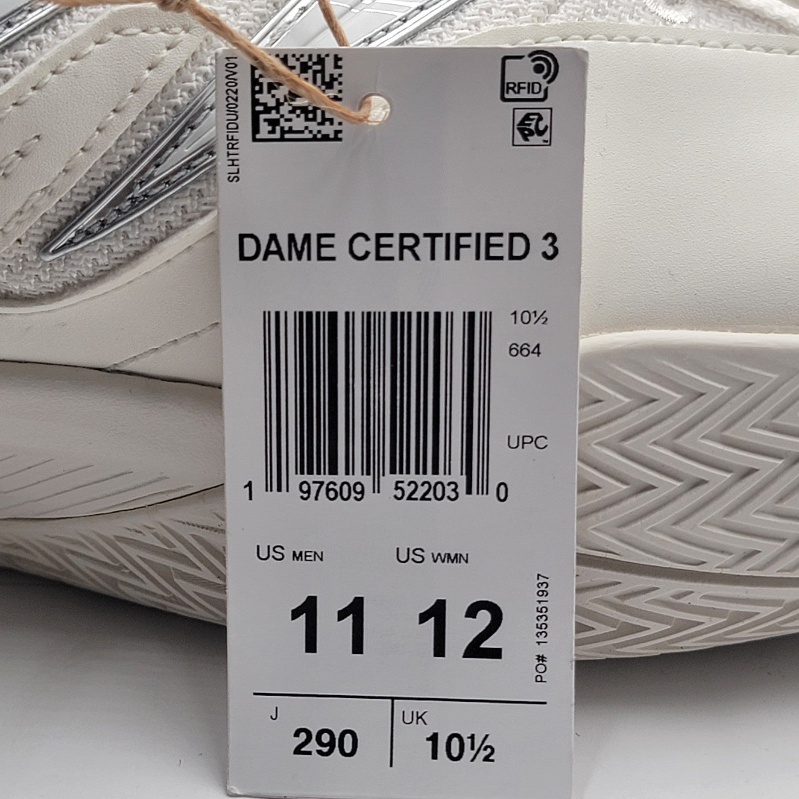 adidas Men's Dame Certified 3 Low Basketball Shoes 11 White IH8468 New with Box5