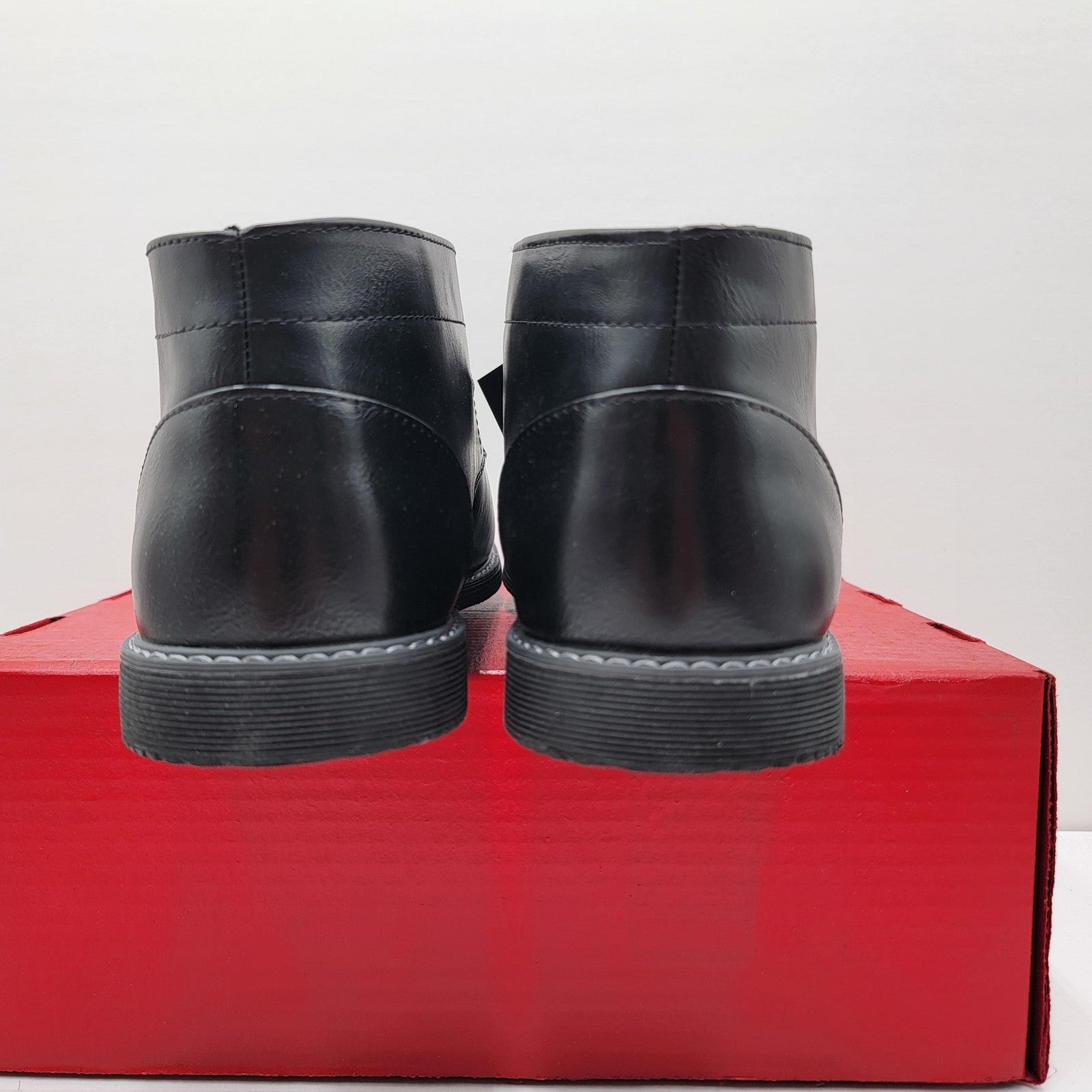 London Fog Blackburn Shoes Mens Size 11 Black Memory Foam Comfort Dress Boots4
