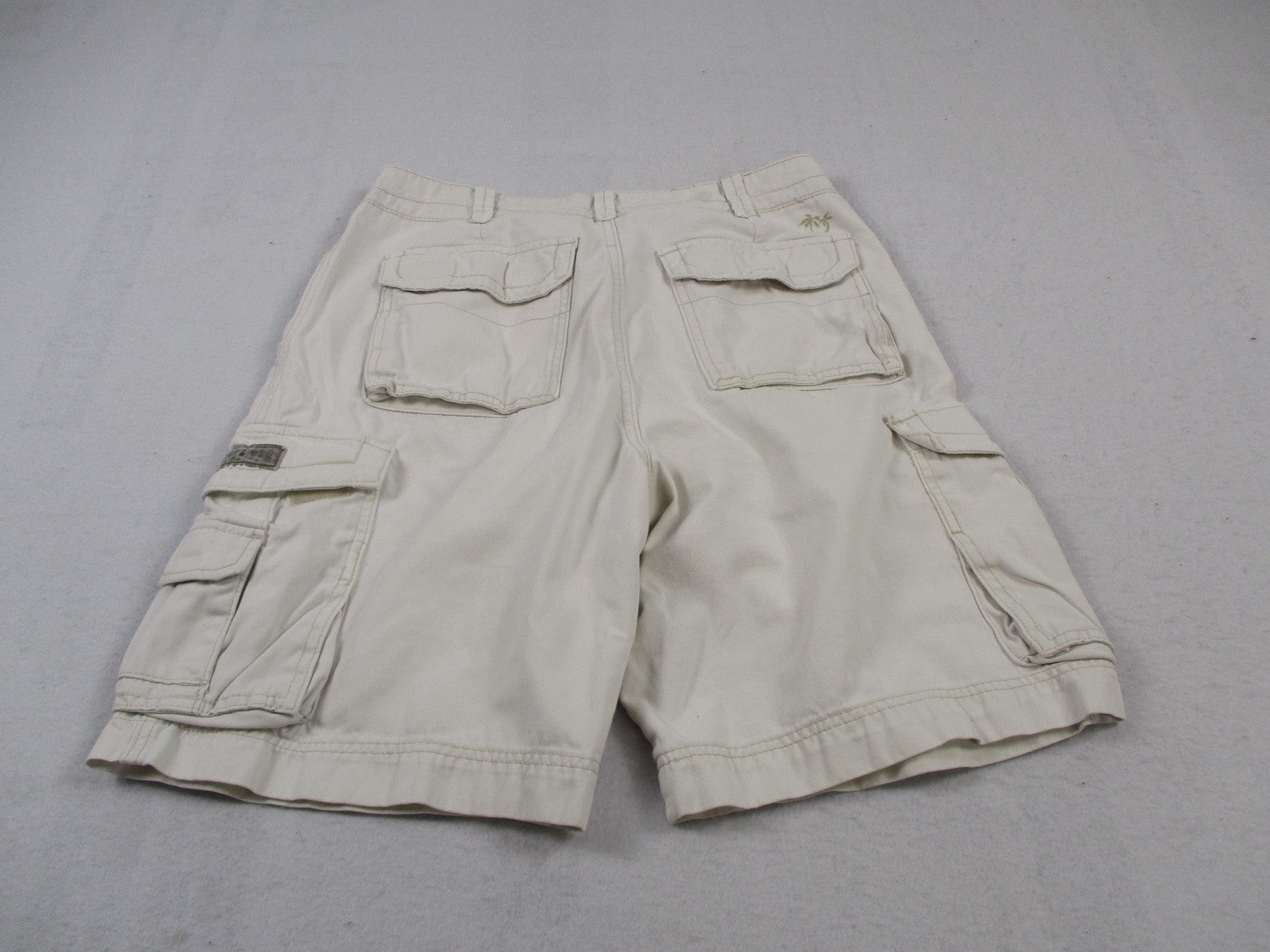 Unionbay Cargo Shorts Mens 30 White 11 Inseam Palm Tree Tropical Cotton Canvas7