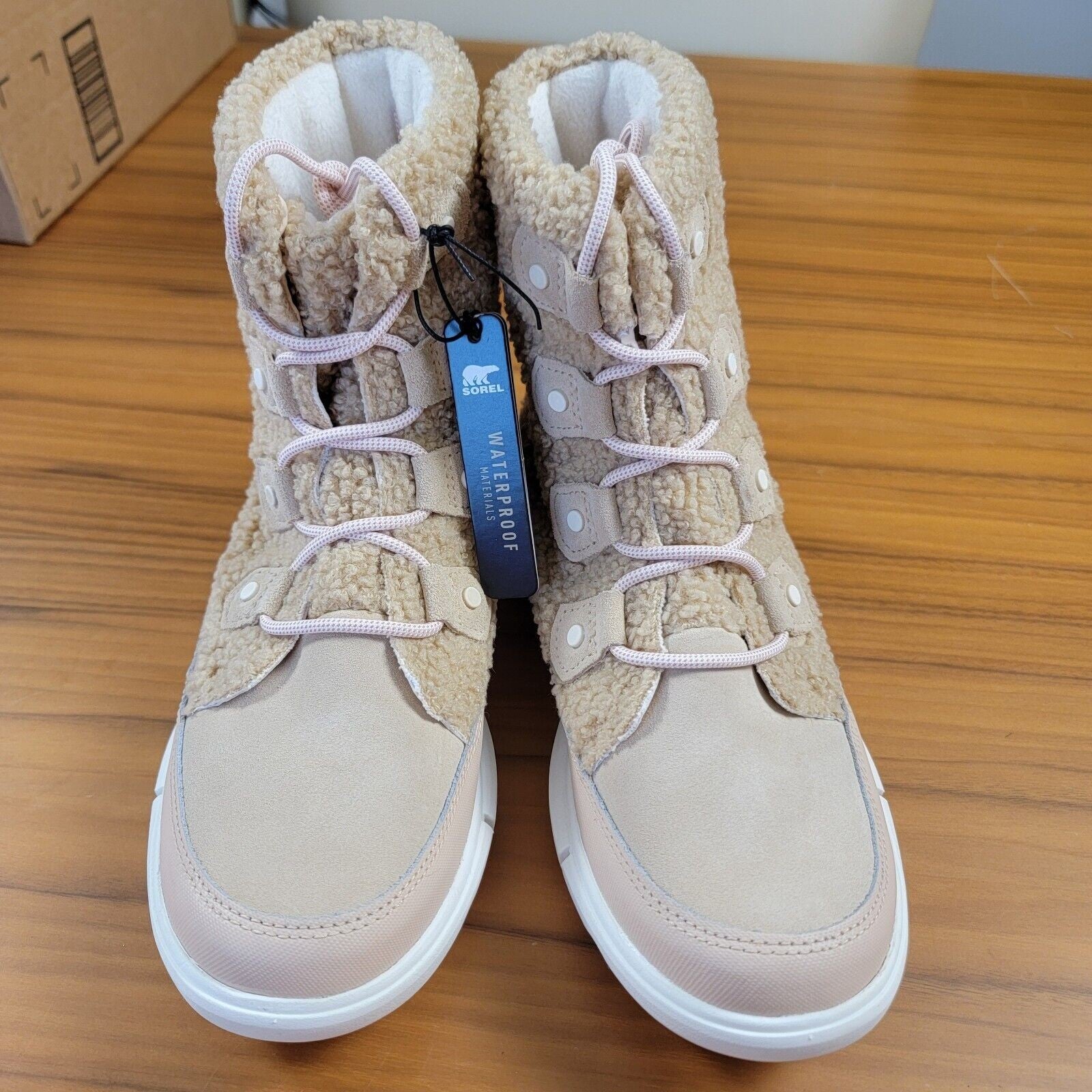 SOREL Explorer II Joan Cozy Boots Size 8.5 Nova Sand Beige NL4455260 Winter4