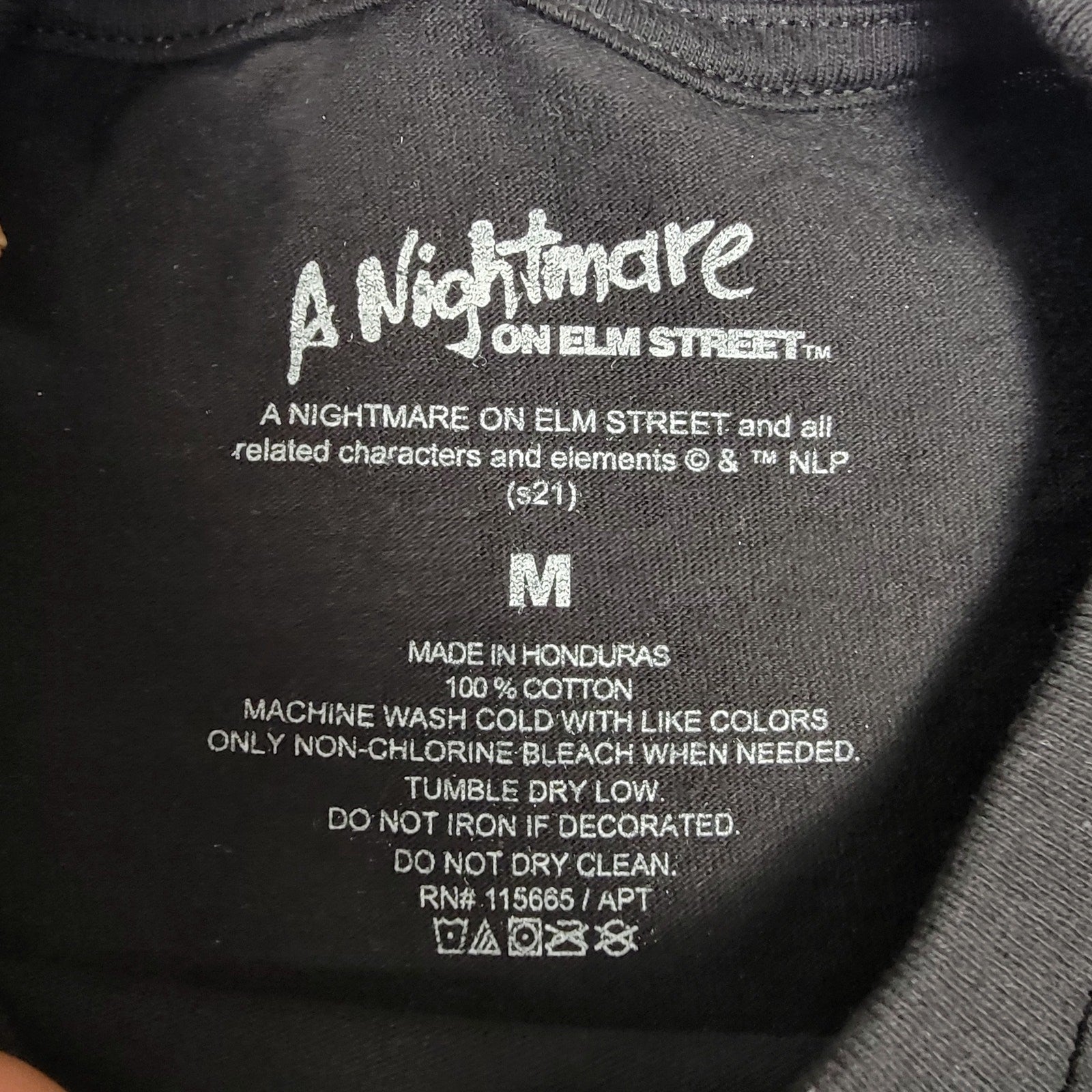 Mens Hot Topic Nightmare on Elm Street Tee Black Sz M NWT