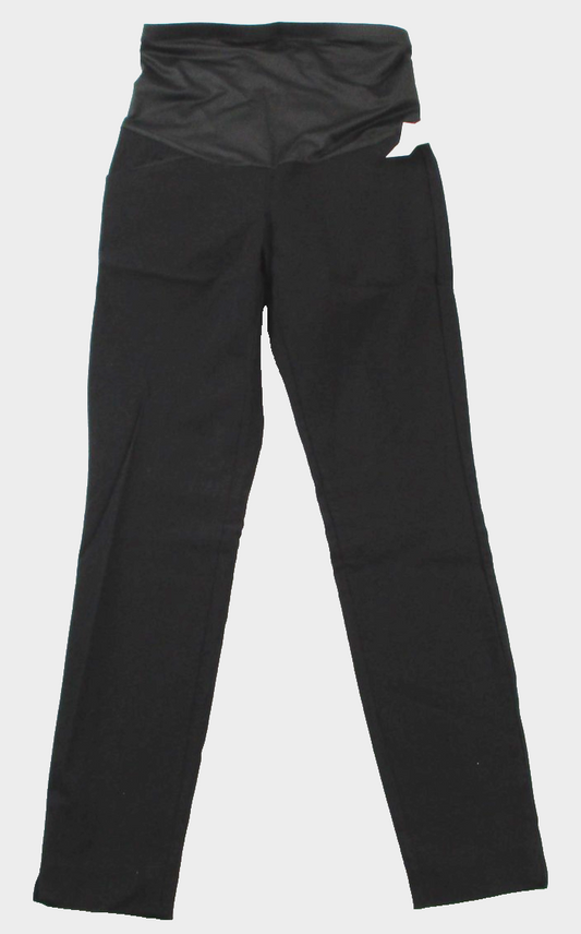 Maurices Maternity Dress Pants Womens Small Pull On Skinny Black Bengaline 14490